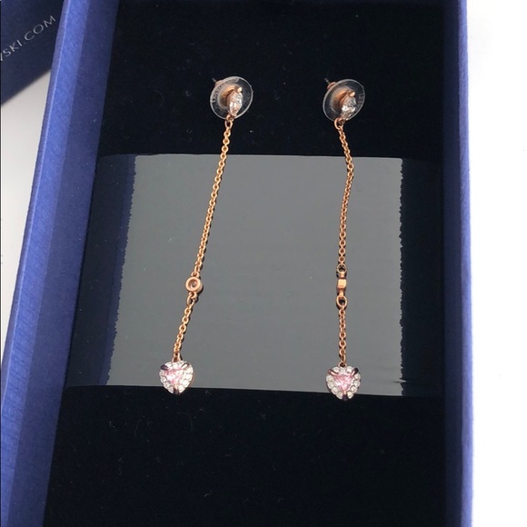Swarovski Heart Earrings - Picture 1 of 5